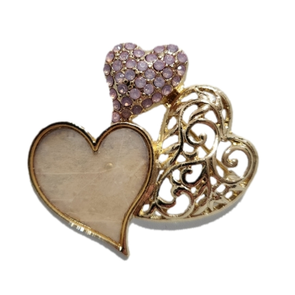 Charter Club Holiday Lane Heart Brooch
